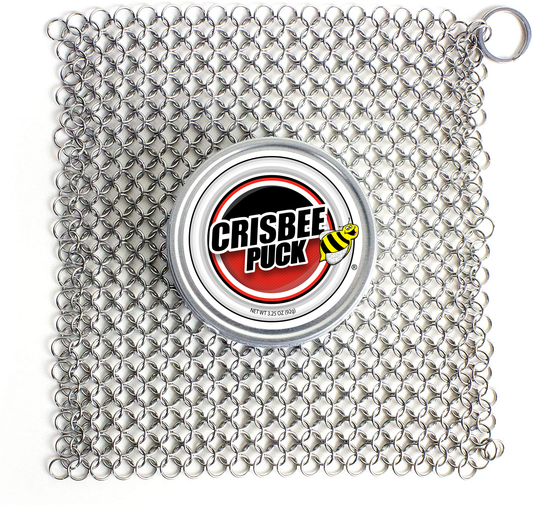 Cast Iron Cleaner Combo II - Crisbee Puck® & Chain Mail Scrubber