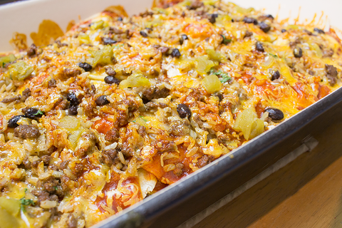 Mexican Lasagna (Layered Enchilada Bake)