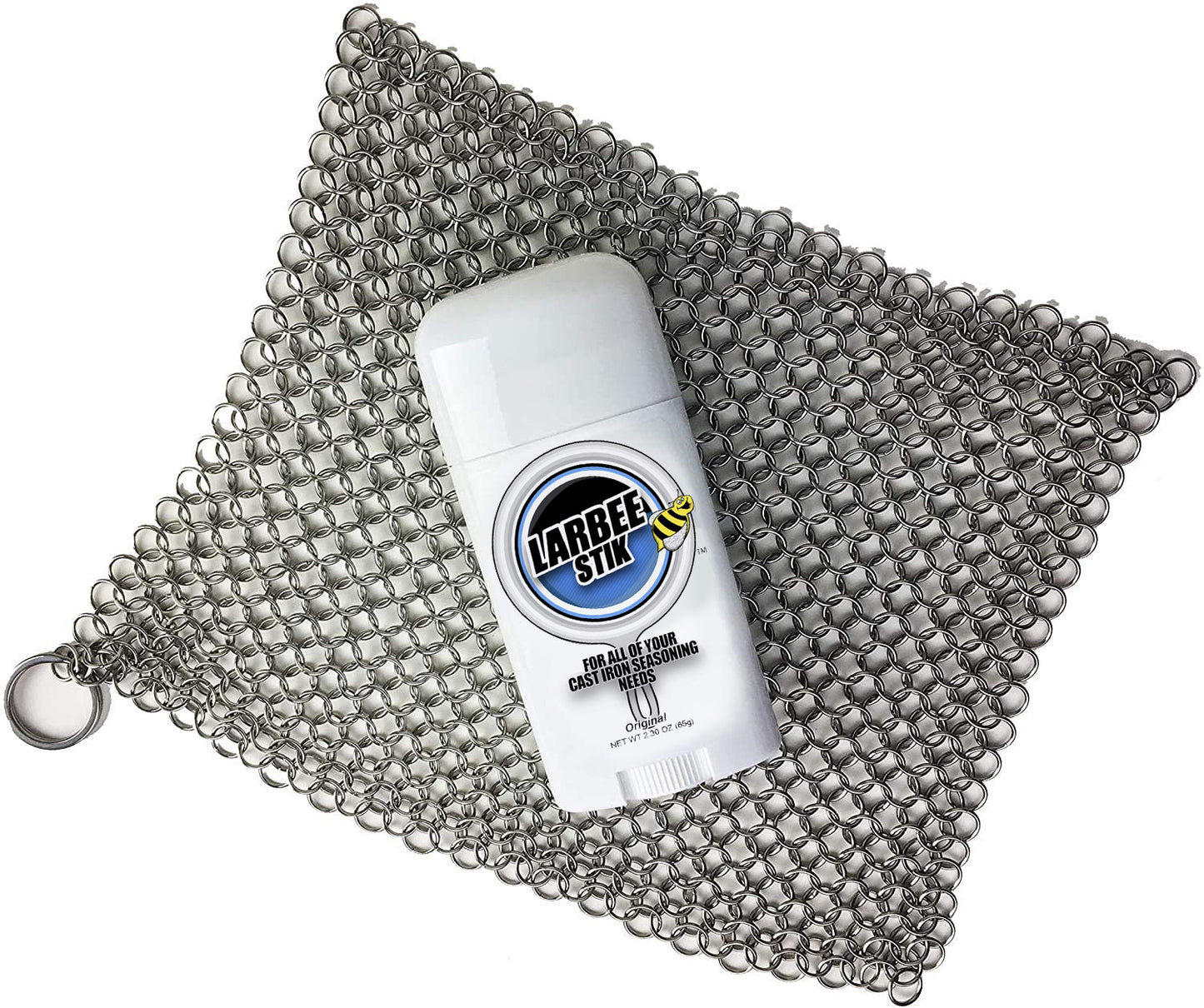 Cast Iron Cleaner Combo - Crisbee Stik® & Chain Mail Scrubber