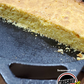 Cast iron skillet seasoned with Crisbee and then used to bake cornbread, completely non-stick