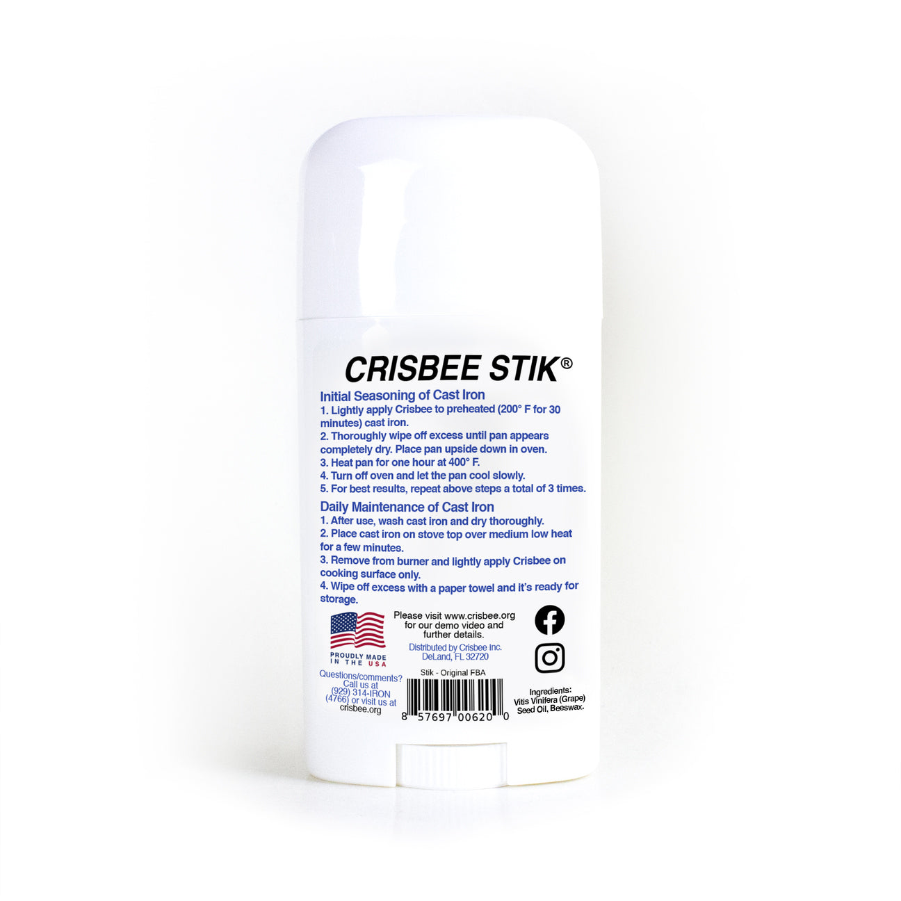 Cast Iron Cleaner Combo - Crisbee Stik® & Chain Mail Scrubber