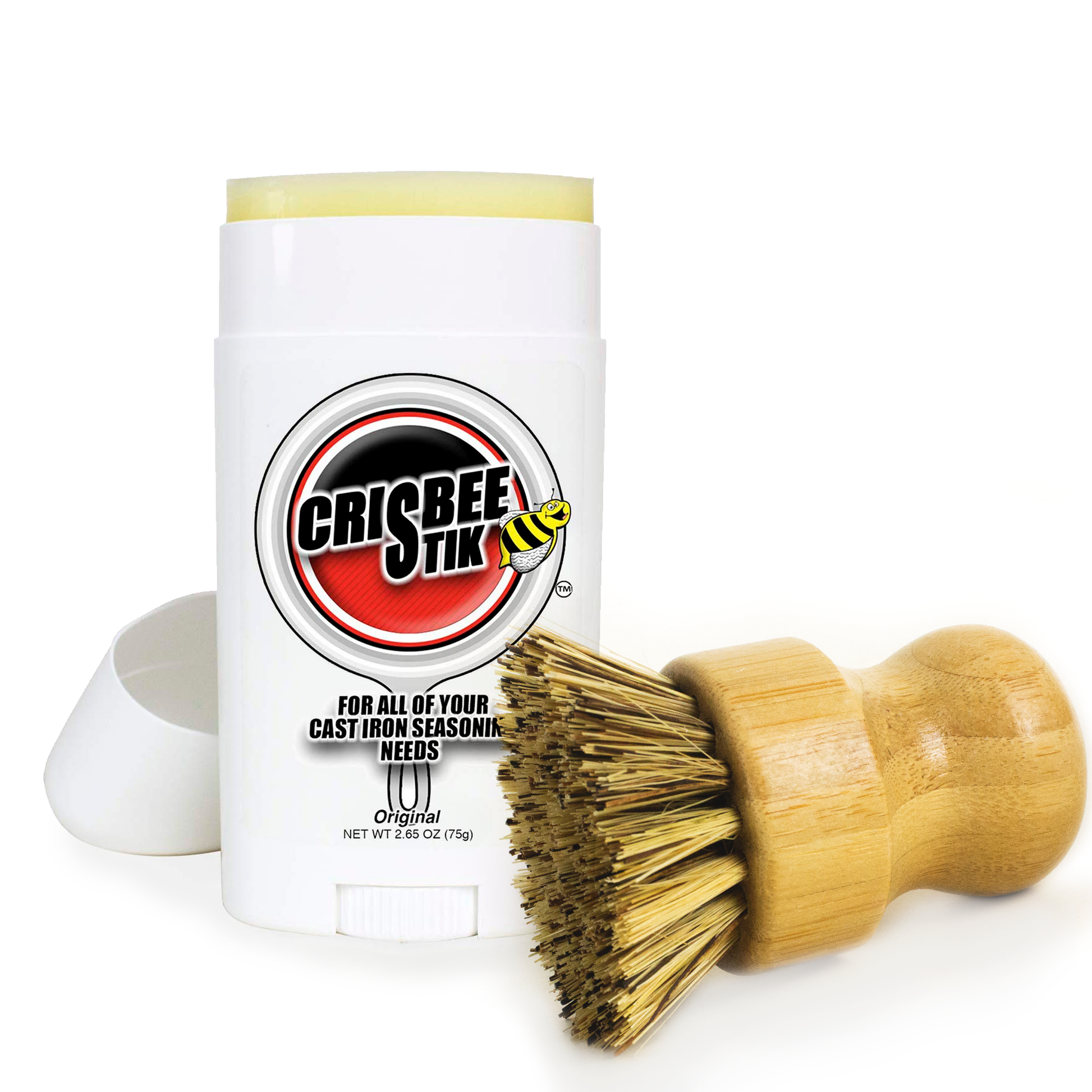 Crisbee Stik® & Scrub Brush – Crisbee Cast Iron Seasoning