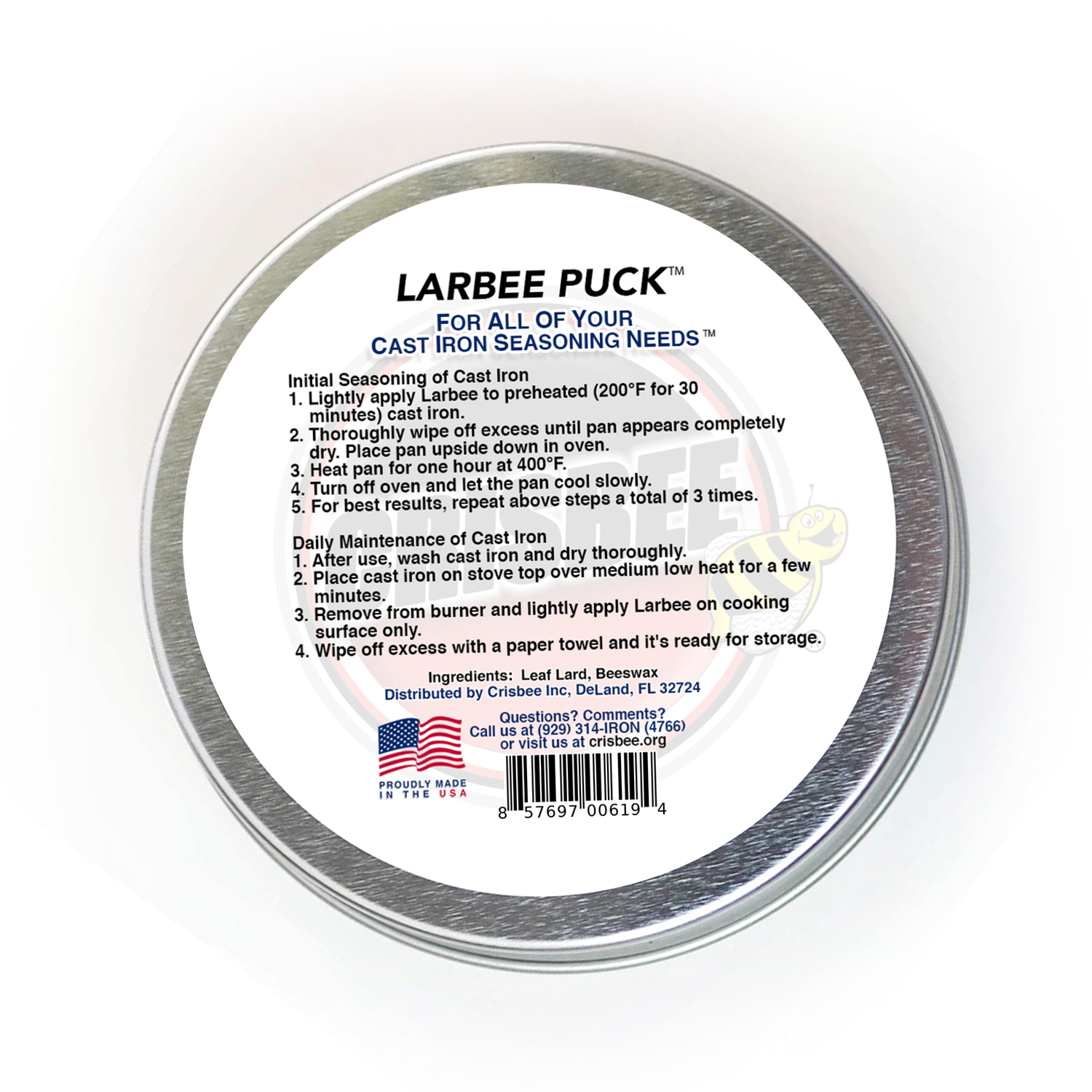 Crisbee Cast Iron Cleaner - Thumbnail 4